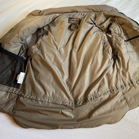 Eddie Bauer Goose Down Puffer Vest XL tan - Picture 8 of 10